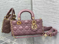 Dior Small Lady D-Joy Bag M0613 Purple Cannage Lambskin - Default Title - View 1