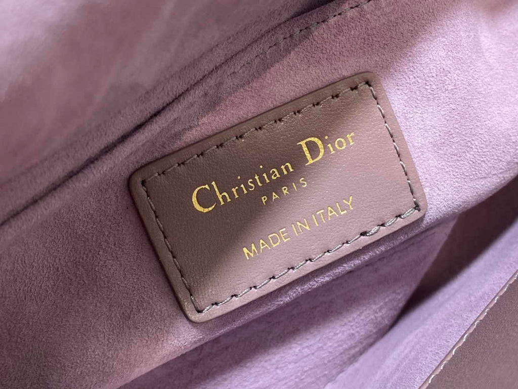 Dior Small Lady D-Joy Bag M0613 Purple Cannage Lambskin - Default Title - View 9
