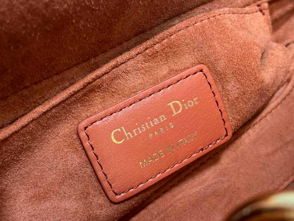 Dior Small Lady D-Joy Bag M0613 Brown Cannage Lambskin - Default Title - View 9