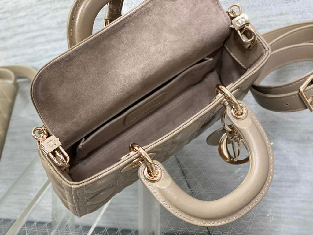 Dior Small Lady D-Joy Bag M0613 Light Pink Cannage Lambskin - Default Title - View 5