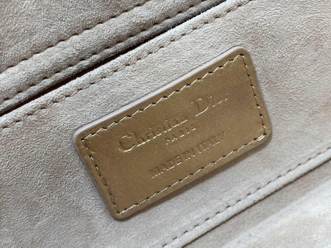 Dior Small Lady D-Joy Bag M0613 Bronze Cannage Lambskin - Default Title - View 9