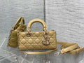 Dior Small Lady D-Joy Bag M0613 Yellow Cannage Lambskin - Default Title - View 1