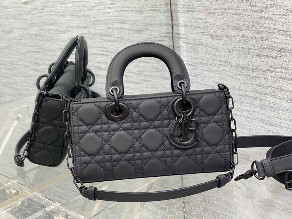 Dior Small Lady D-Joy Bag M0613 Cannage Black Lambskin - Default Title - View 2