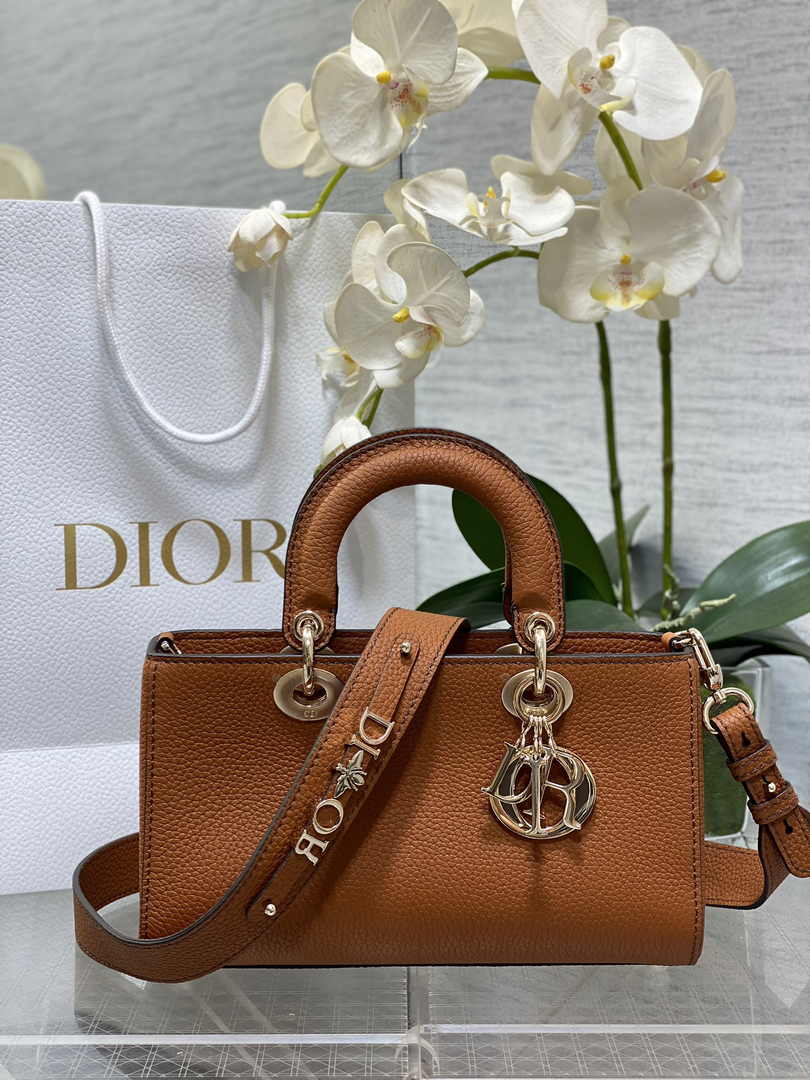 Dior Small Lady D-Sire My ABCDior Bag M1150 Brown Bull Leather - Default Title - View 1