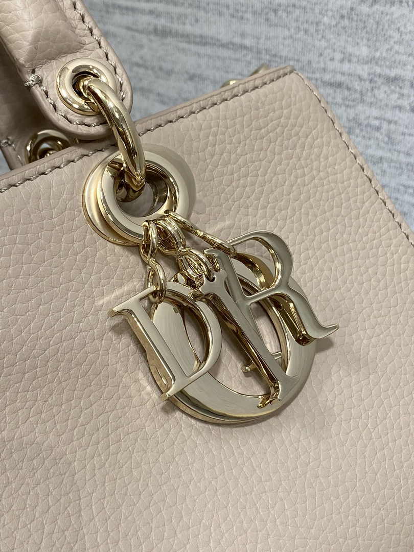 Dior Small Lady D-Sire My ABCDior Bag M1150 Powder Beige Bull Leather - Default Title - View 8