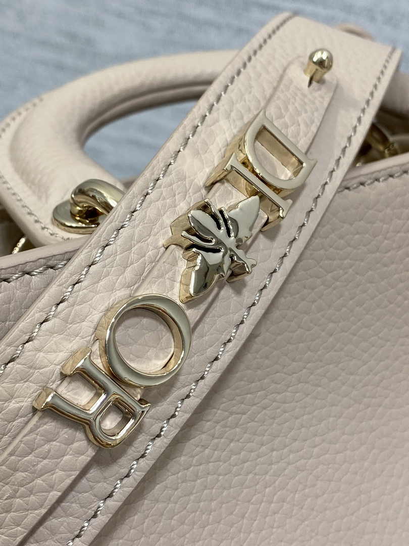 Dior Small Lady D-Sire My ABCDior Bag M1150 Powder Beige Bull Leather - Default Title - View 9