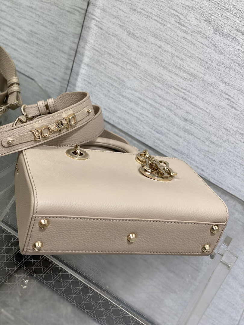 Dior Small Lady D-Sire My ABCDior Bag M1150 Powder Beige Bull Leather - Default Title - View 5