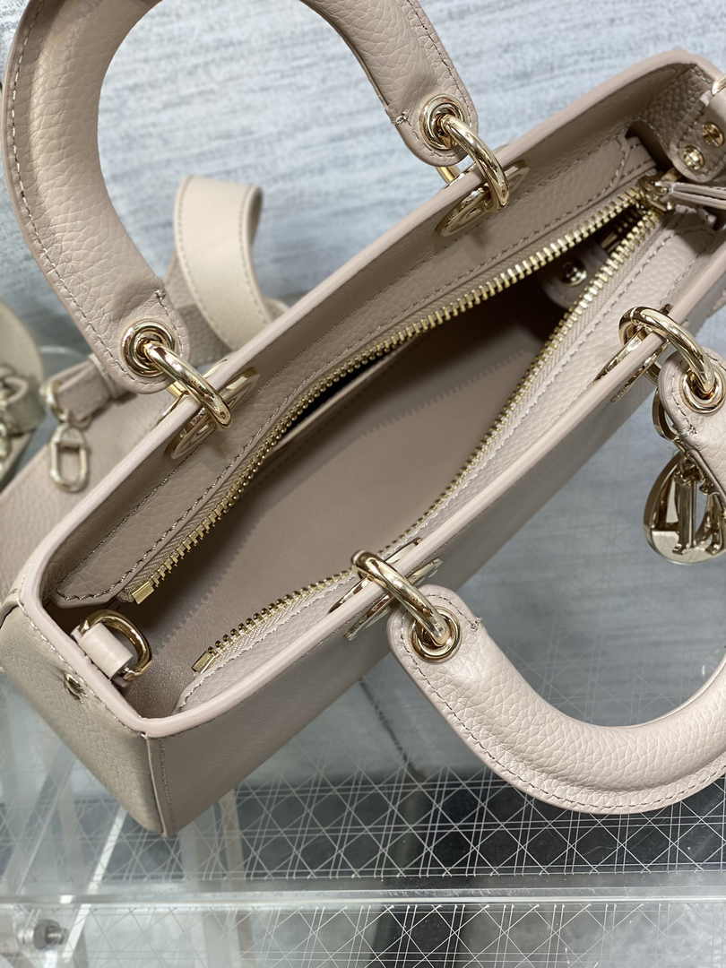 Dior Small Lady D-Sire My ABCDior Bag M1150 Powder Beige Bull Leather - Default Title - View 6