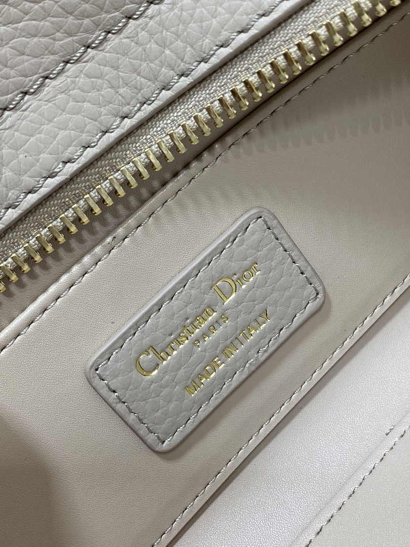 Dior Small Lady D-Sire My ABCDior Bag M1150 Powder Beige Bull Leather - Default Title - View 7