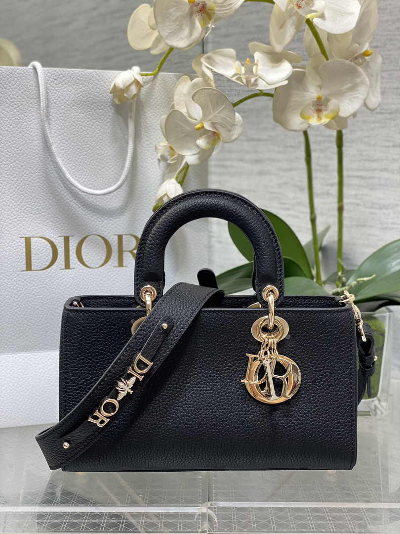 Dior Small Lady D-Sire My ABCDior Bag M1150 Black Bull Leather - Default Title - View 1