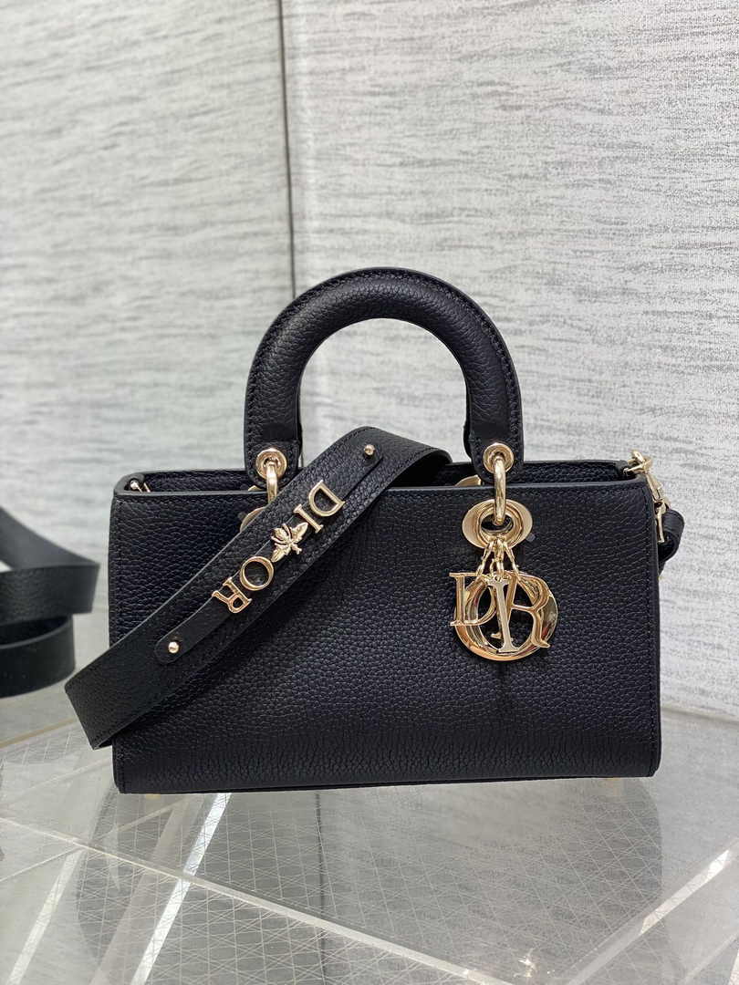 Dior Small Lady D-Sire My ABCDior Bag M1150 Black Bull Leather - Default Title - View 2