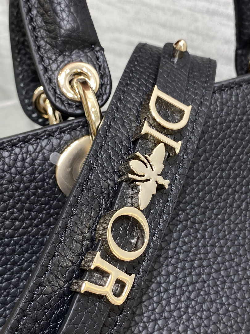 Dior Small Lady D-Sire My ABCDior Bag M1150 Black Bull Leather - Default Title - View 8