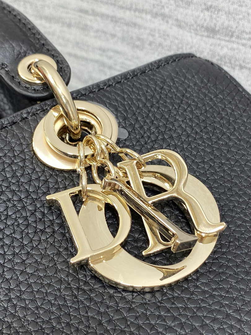Dior Small Lady D-Sire My ABCDior Bag M1150 Black Bull Leather - Default Title - View 9