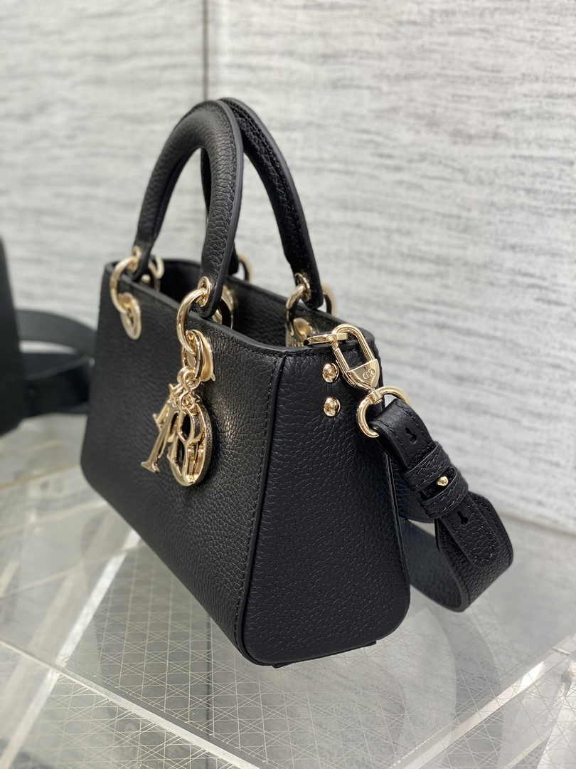 Dior Small Lady D-Sire My ABCDior Bag M1150 Black Bull Leather - Default Title - View 4