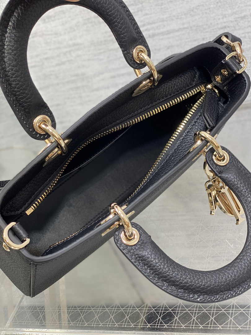 Dior Small Lady D-Sire My ABCDior Bag M1150 Black Bull Leather - Default Title - View 6