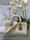 Dior Small Lady D-Sire My ABCDior Bag M1150 Beige Bull Leather - Default Title - View 1