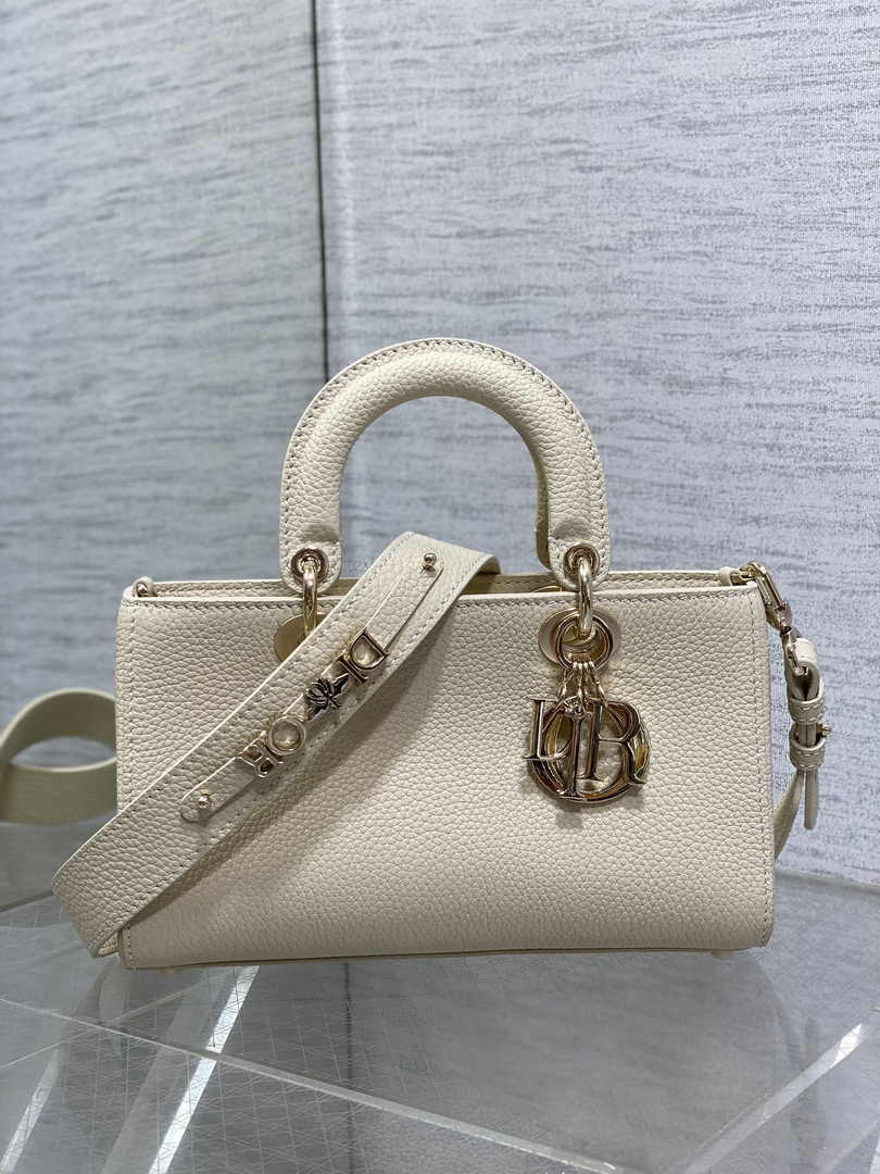 Dior Small Lady D-Sire My ABCDior Bag M1150 Beige Bull Leather - Default Title - View 2