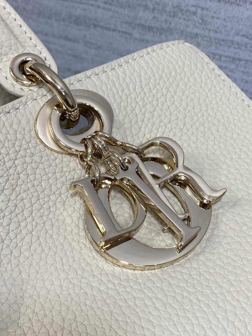 Dior Small Lady D-Sire My ABCDior Bag M1150 Beige Bull Leather - Default Title - View 8