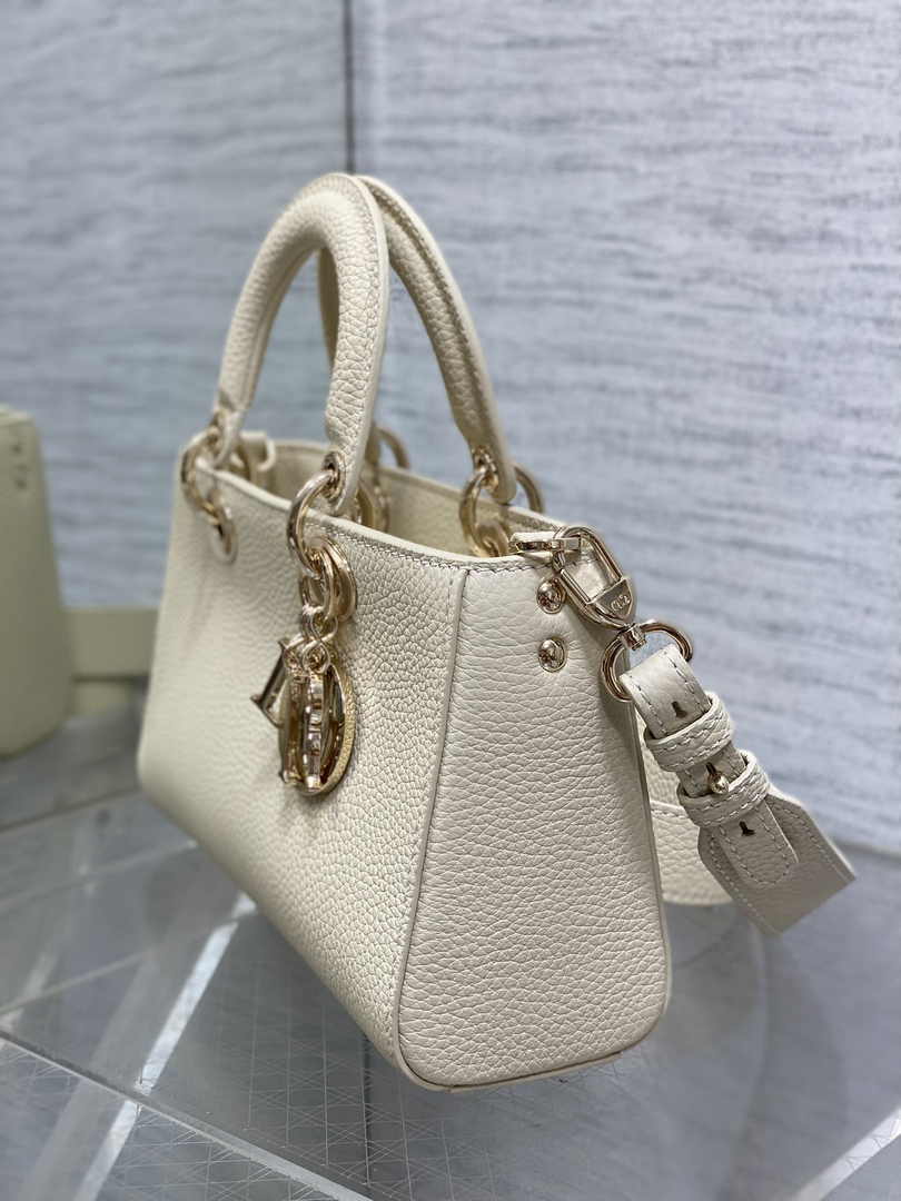 Dior Small Lady D-Sire My ABCDior Bag M1150 Beige Bull Leather - Default Title - View 4
