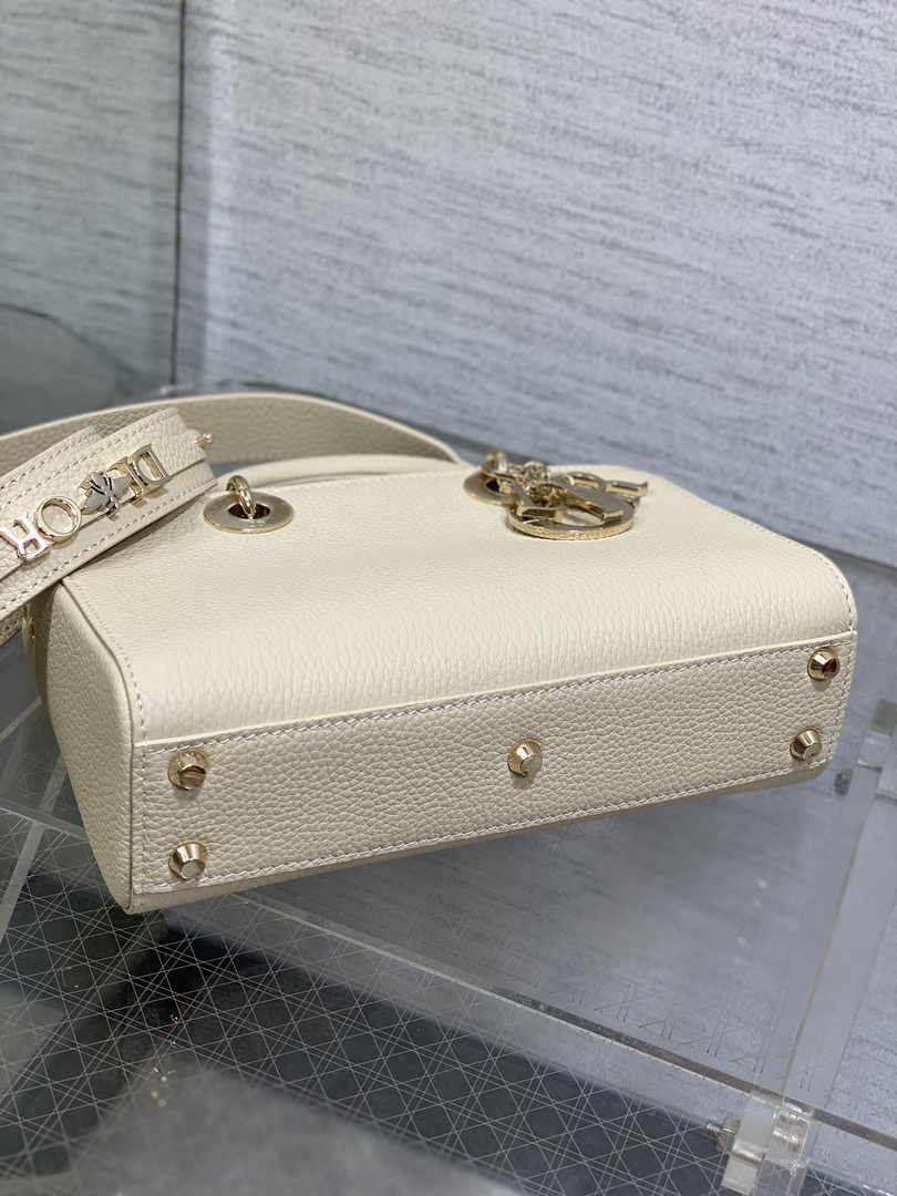 Dior Small Lady D-Sire My ABCDior Bag M1150 Beige Bull Leather - Default Title - View 5