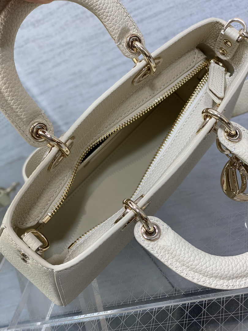 Dior Small Lady D-Sire My ABCDior Bag M1150 Beige Bull Leather - Default Title - View 6