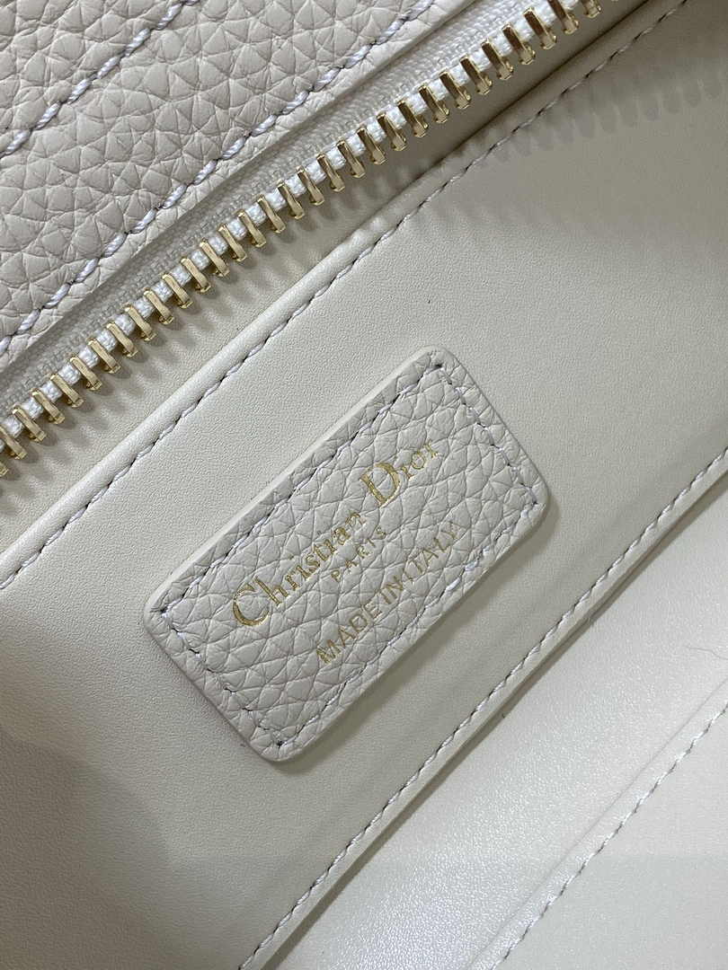Dior Small Lady D-Sire My ABCDior Bag M1150 Beige Bull Leather - Default Title - View 7