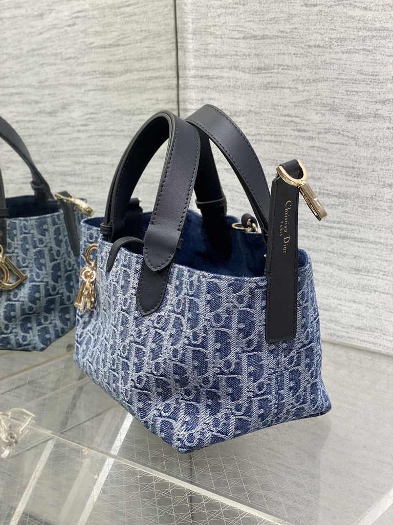 Small Dior Toujours Bag M2822 Blue - Default Title - View 6