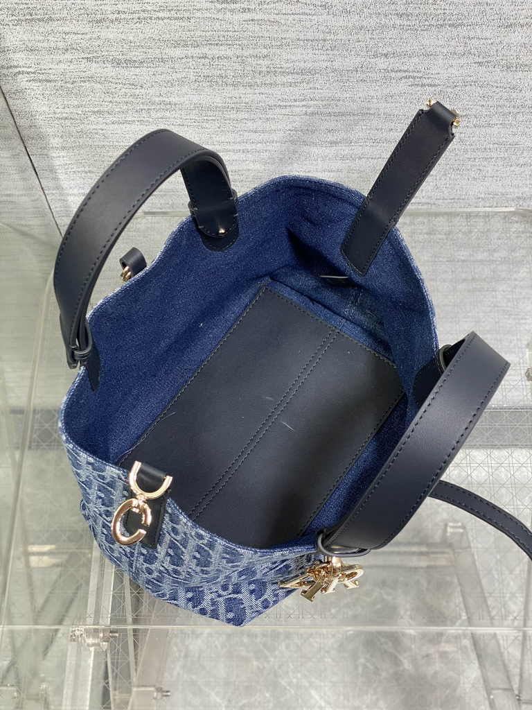 Small Dior Toujours Bag M2822 Blue - Default Title - View 8