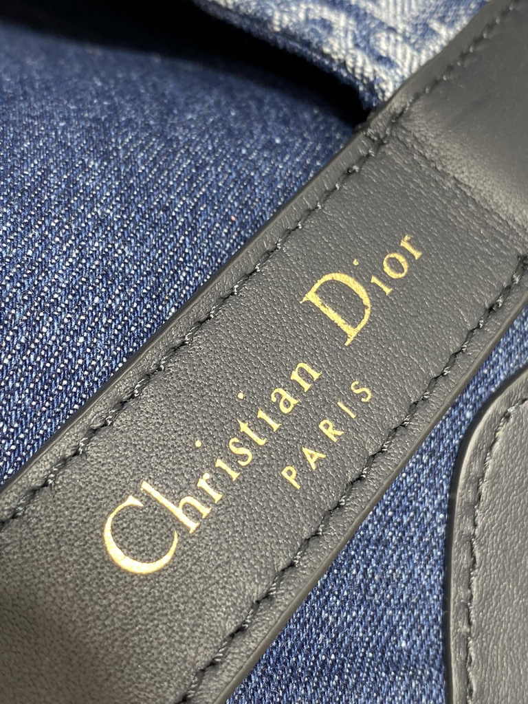 Medium Dior Toujours Bag M2821 Blue Calfskin - Default Title - View 8