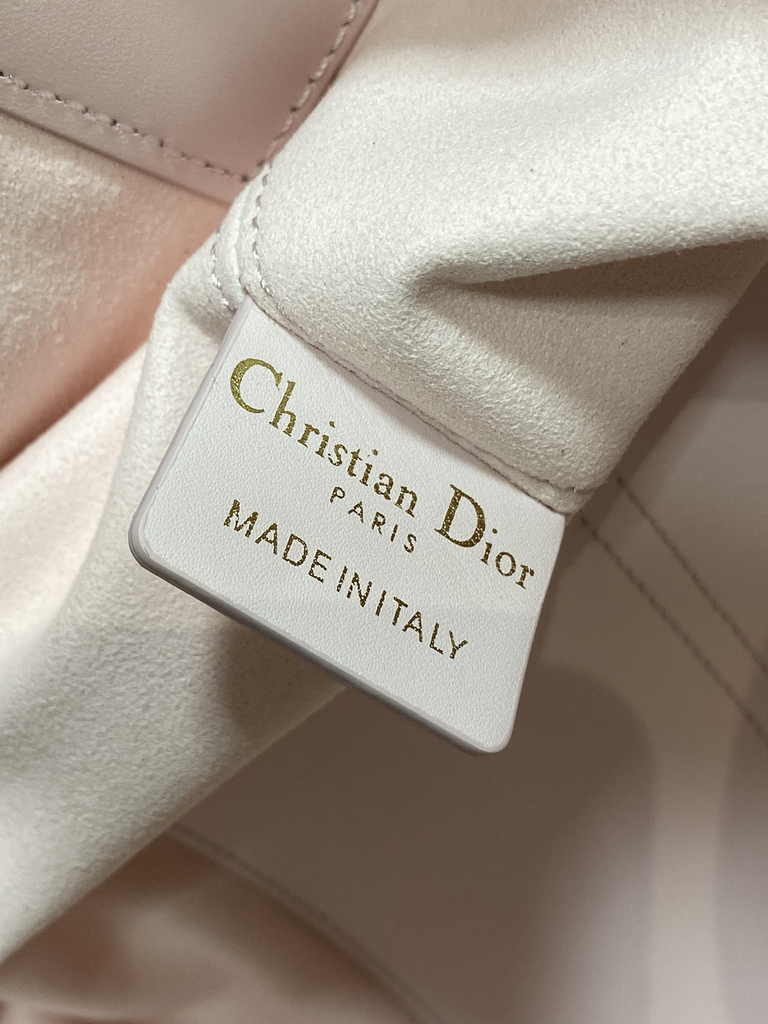 Small Dior Toujours Bag M2822 Pink Macrocannage Crinkled Calfskin - Default Title - View 10