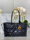Dior Toujours Bag Black Macrocannage Calfskin - Default Title - View 1