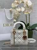 Dioramour Mini Lady Dior Bag M0505 Latte Cannage Lambskin - Default Title - View 1