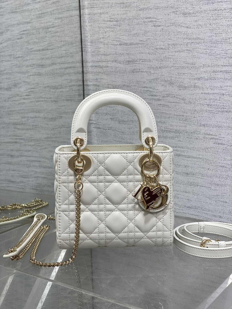 Dioramour Mini Lady Dior Bag M0505 Latte Cannage Lambskin - Default Title - View 2