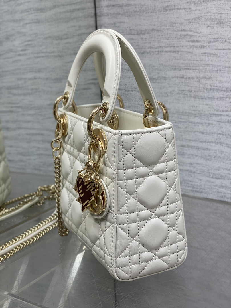 Dioramour Mini Lady Dior Bag M0505 Latte Cannage Lambskin - Default Title - View 7