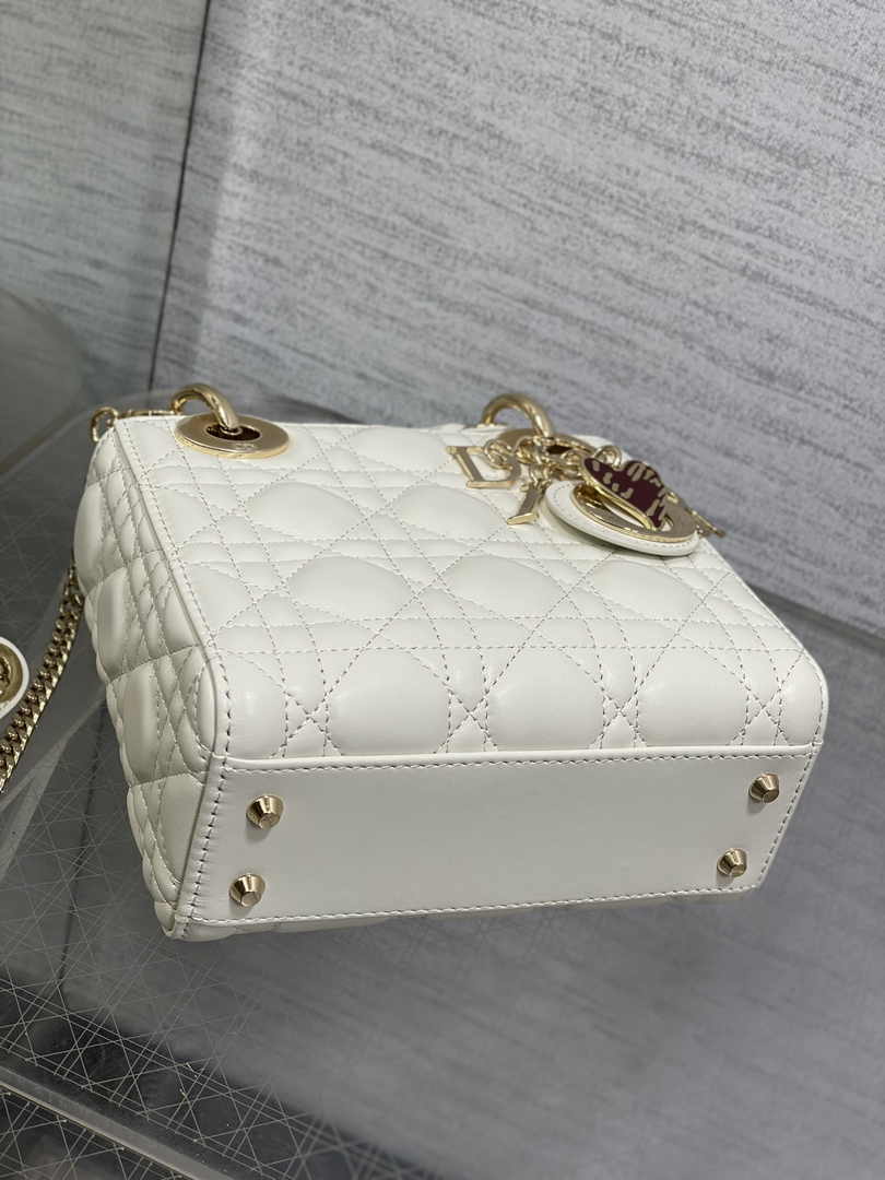 Dioramour Mini Lady Dior Bag M0505 Latte Cannage Lambskin - Default Title - View 8