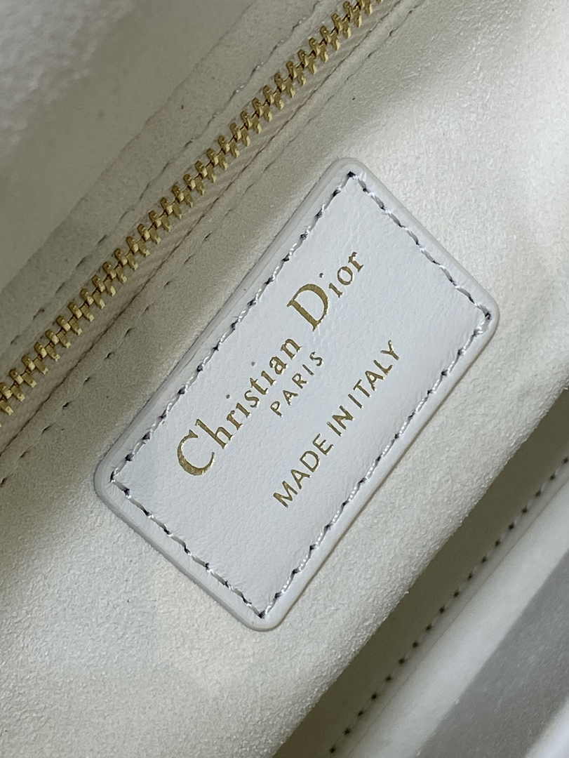 Dioramour Small Lady Dior Bag M0531 White Cannage Lambskin - Default Title - View 10