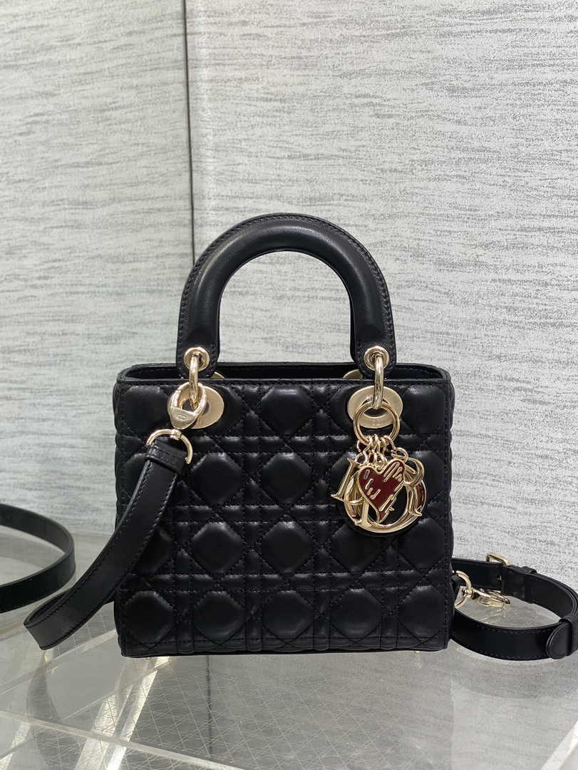 Dioramour Small Lady Dior Bag M0531 Black Cannage Lambskin - Default Title - View 2