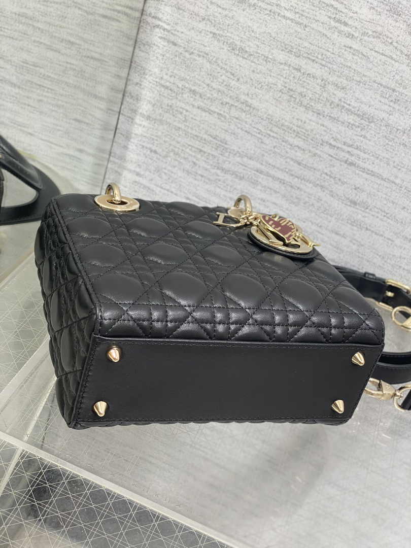 Dioramour Small Lady Dior Bag M0531 Black Cannage Lambskin - Default Title - View 8