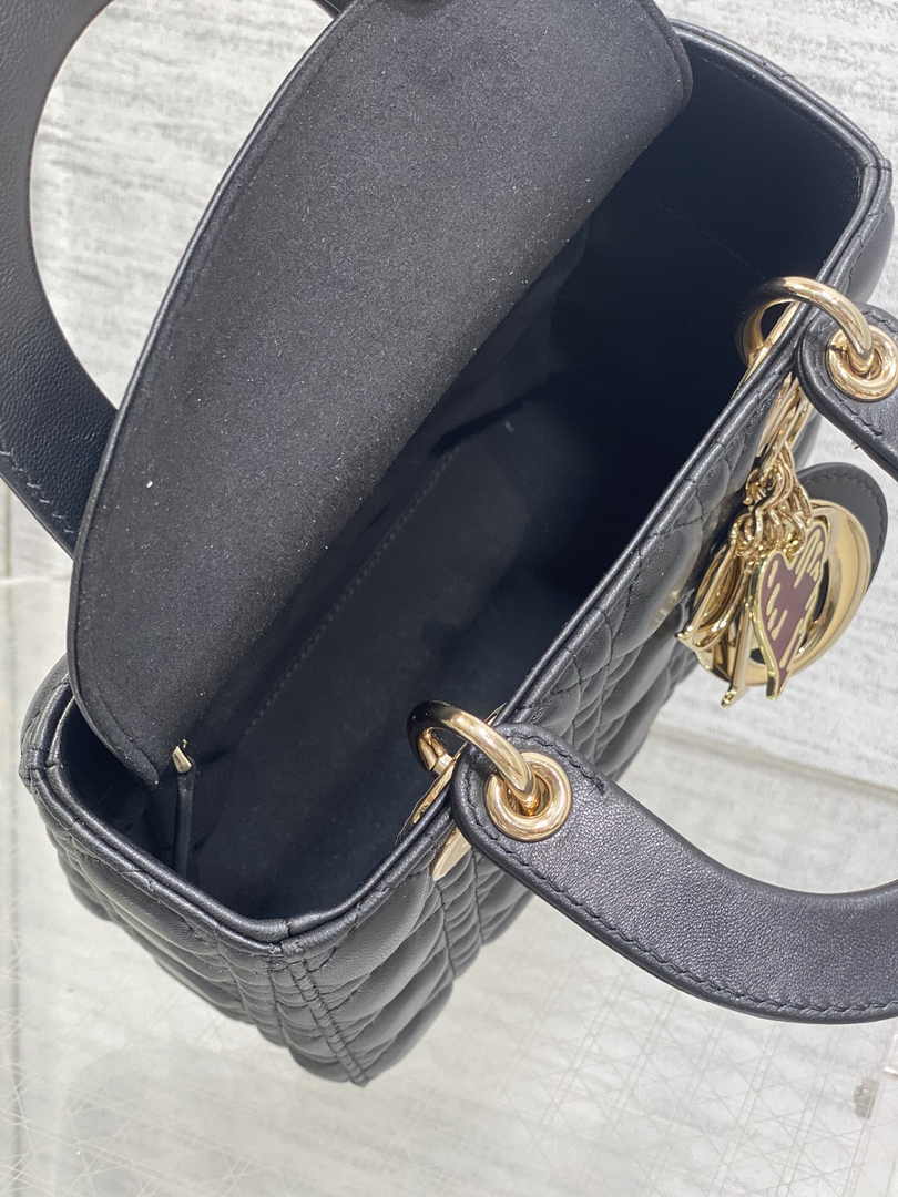 Dioramour Small Lady Dior Bag M0531 Black Cannage Lambskin - Default Title - View 9