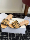 Dioriviera Dior Woven Heeled Slide for Women KCO7021
