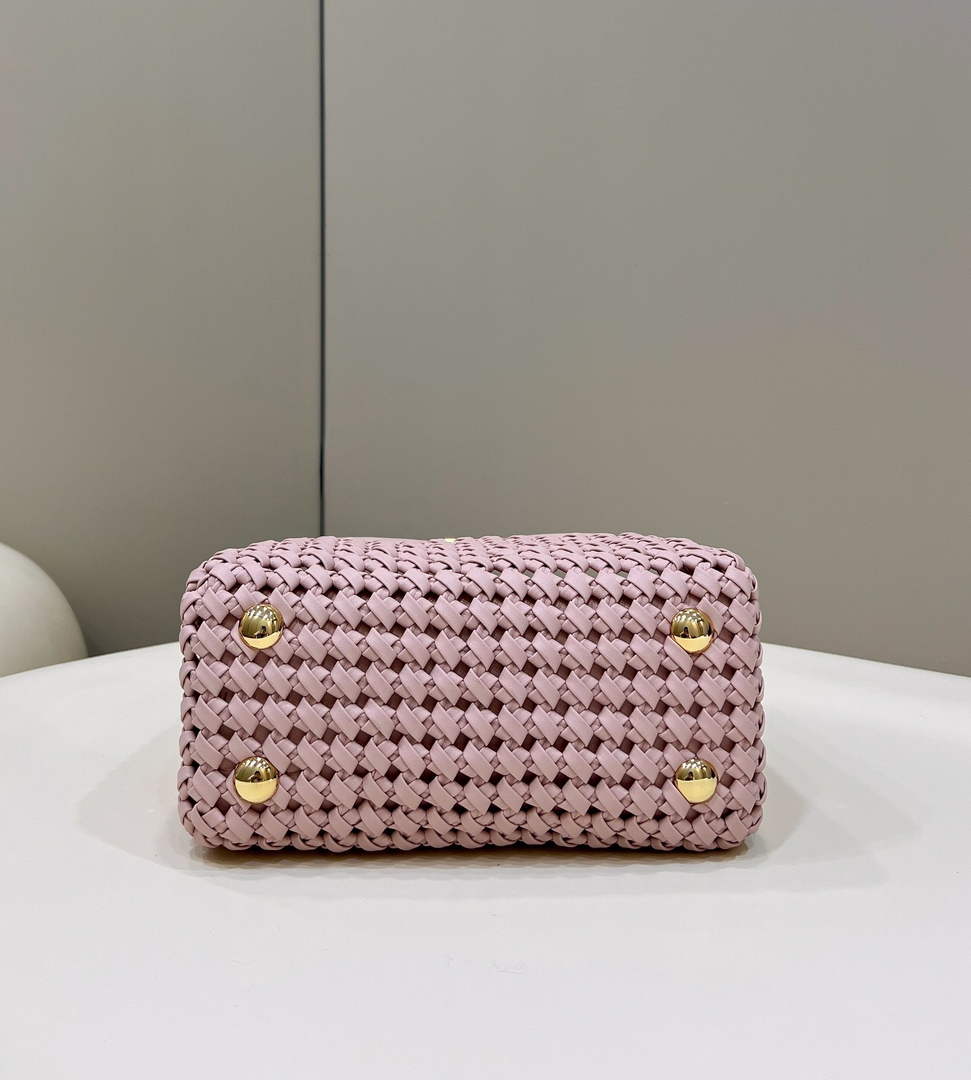 Fendi Peekaboo 8BN244 Mini bag Leather Pink - 18 cm × 11 cm × 23 cm / Pink - View 2