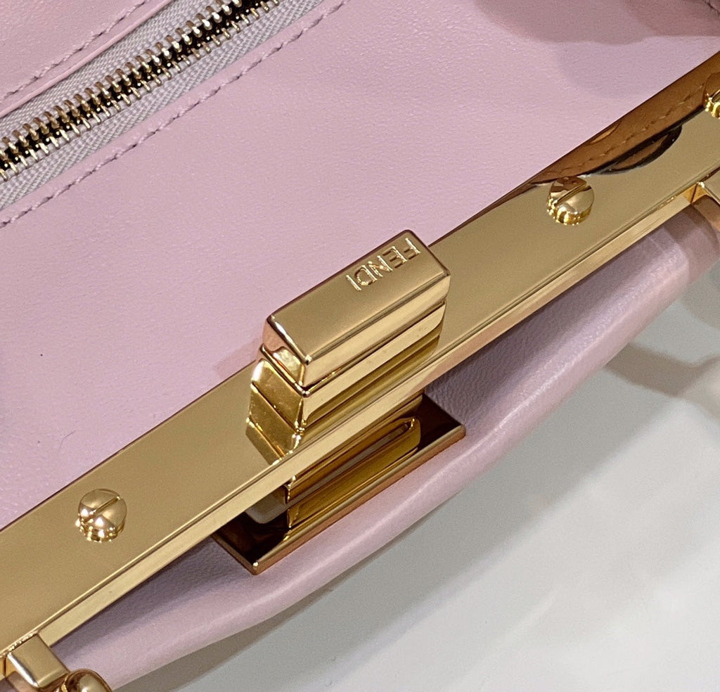 Fendi Peekaboo 8BN244 Mini bag Leather Pink - 18 cm × 11 cm × 23 cm / Pink - View 3