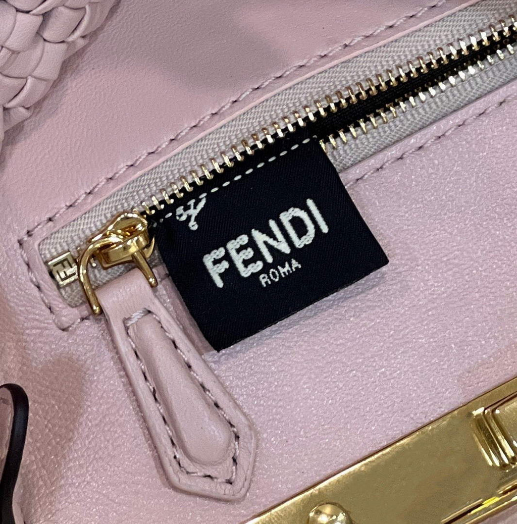 Fendi Peekaboo 8BN244 Mini bag Leather Pink - 18 cm × 11 cm × 23 cm / Pink - View 5