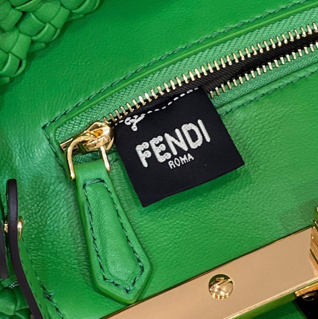 Fendi Peekaboo 8BN244 Mini bag Leather Green - 18 cm × 11 cm × 23 cm / Green - View 7