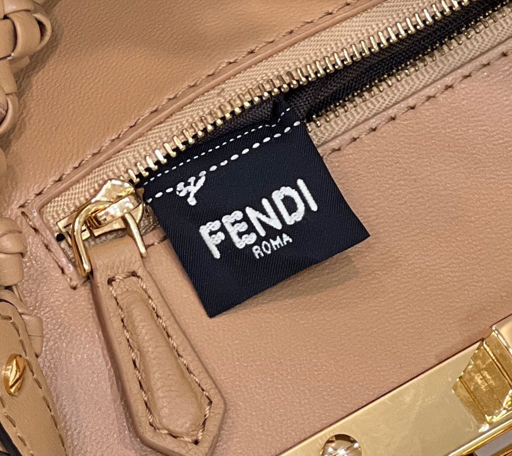 Fendi Peekaboo 8BN244 Mini bag Leather Dark Beige - 18 cm × 11 cm × 23 cm / Dark Beige - View 5