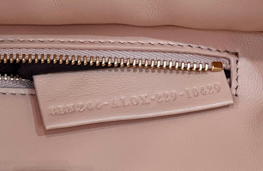 Fendi 8BN244 Peekaboo Mini Mint Pink leather interlace bag - 18 cm × 11 cm × 23 cm / Pink - View 8
