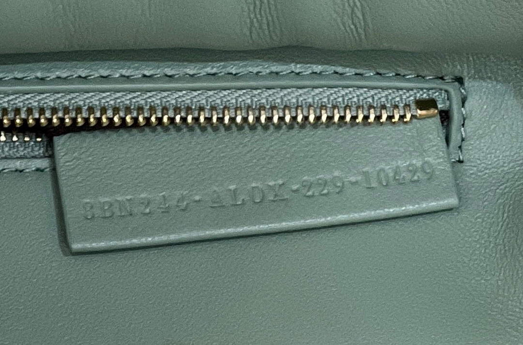 Fendi 8BN244 Peekaboo Mini Mint green leather interlace bag - 18 cm × 11 cm × 23 cm / Green - View 7