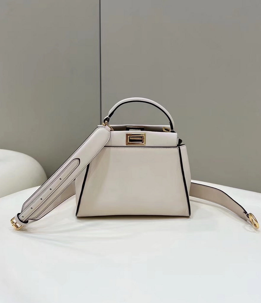 Fendi 8BN244 Peekaboo Mini Beige leather bag 2125CS - Default Title - View 2