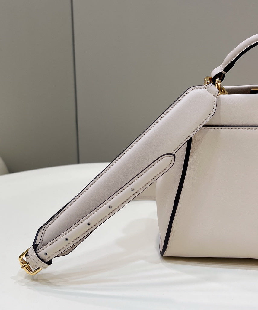 Fendi 8BN244 Peekaboo Mini Beige leather bag 2125CS - Default Title - View 3