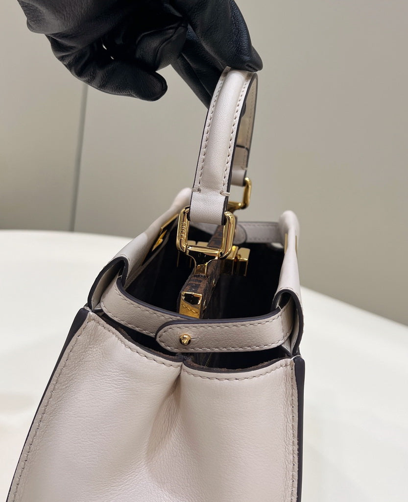 Fendi 8BN244 Peekaboo Mini Beige leather bag 2125CS - Default Title - View 6